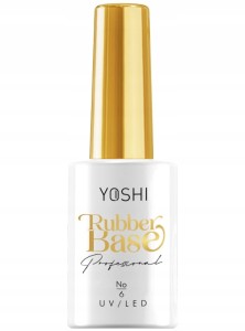 YOSHI Rubber Base 6 do paznokci hybryd baza 10ml