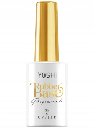 YOSHI Rubber Base 6 do paznokci hybryd baza 10ml