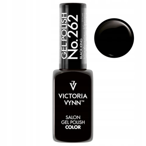 Lakier hybrydowy lakier kolorowy Victoria Vynn 262 Black King 8 ml