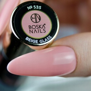 Lakier hybrydowy no 535 Beige Glass Boska Nails 6 ml