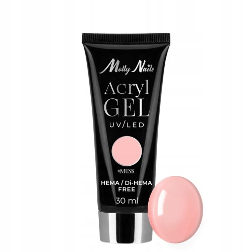 Acrylgel akrylożel budujący Molly Nails Hema/di-Hema free Musk 30ml Nr 25