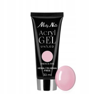Molly Lac Akrylożel Powder Gel Budujący 30 ml - 06 French Pink Molly Nails