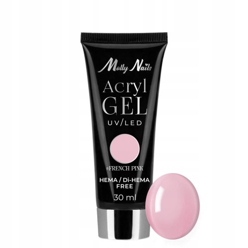 Molly Lac Akrylożel Powder Gel Budujący 30 ml - 06 French Pink Molly Nails