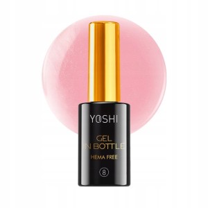 Yoshi Gel In Bottle No.08 Żel budujący do paznokci różowy 10ml