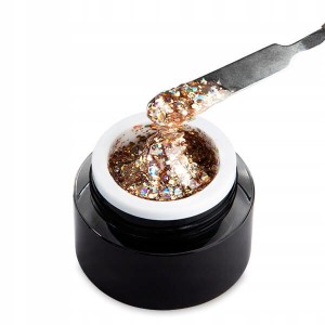 Żel do zdobień EM Nail Paint Premium Glitter Art Gel Dripping In Gold 3