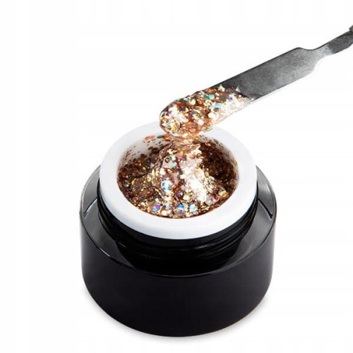 Żel do zdobień EM Nail Paint Premium Glitter Art Gel Dripping In Gold 3