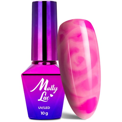 Lakier Hybrydowy AQUA GEL żel do zdobień na mokro efekt blooming MollyLac