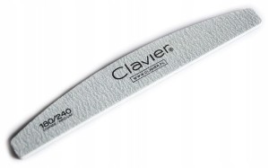 Pilniki papierowe Clavier półksiężyce (łódka) 180/240 szare 10 szt.