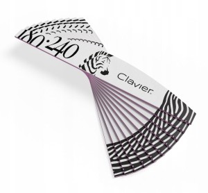 10 X PILNIK DO PAZNOKCI ZEBRA ŁÓDKA 180/240