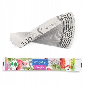 25 sztuk Bezpieczny Pakiet Pilnik Do Paznokci Półksiężyc 100/180 Standard