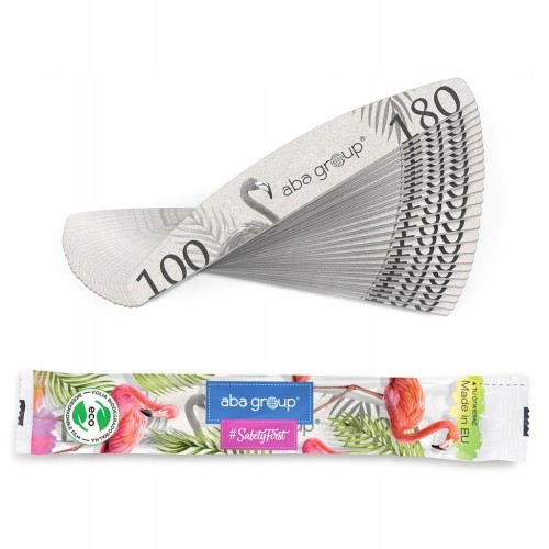 25 sztuk Bezpieczny Pakiet Pilnik Do Paznokci Półksiężyc 100/180 Standard