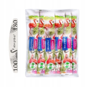 25 sztuk Bezpieczny Pakiet Pilnik Do Paznokci Półksiężyc 100/180 Standard