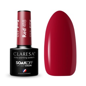 CLARESA LAKIER HYBRYDOWY RED 418 5 g