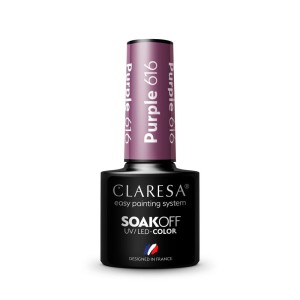 Claresa Lakier hybrydowy PURPLE 615 -5g