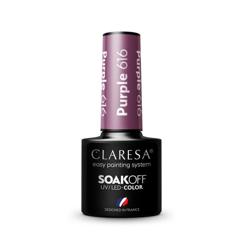 Claresa Lakier hybrydowy PURPLE 615 -5g