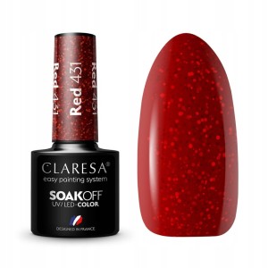 CLARESA LAKIER HYBRYDOWY RED 431 5 g