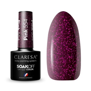 CLARESA LAKIER HYBRYDOWY Pink 554 5 g