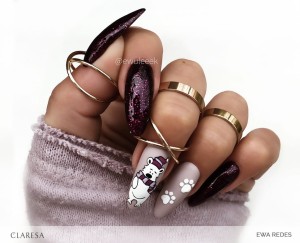 CLARESA LAKIER HYBRYDOWY Pink 554 5 g