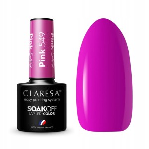 CLARESA LAKIER HYBRYDOWY PINK 549 5 g