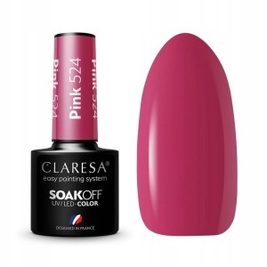 CLARESA LAKIER HYBRYDOWY PINK 524 5 g