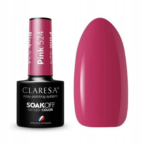 CLARESA LAKIER HYBRYDOWY PINK 524 5 g