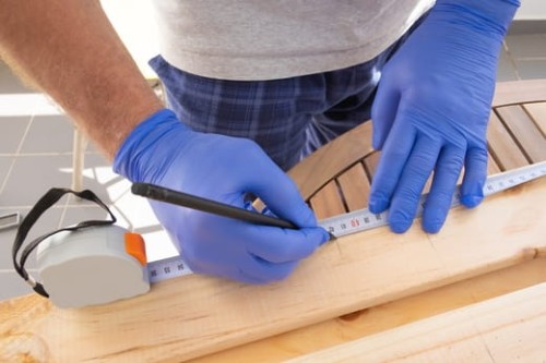 Rękawice rękawiczki Nitrylowe Niebieskie 100szt XL PRIDE