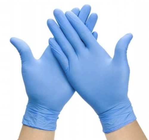 Rękawice rękawiczki Nitrylowe Niebieskie 100szt XL prefer blue