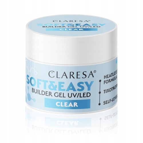 CLARESA Żel SOFT&EASY BUILDER GEL CLEAR 45G