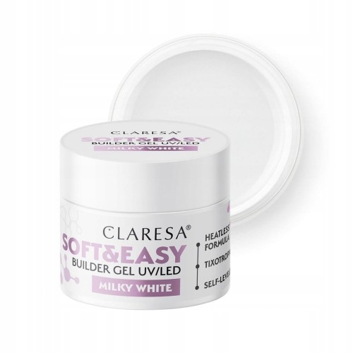 Claresa Soft&Easy Milky White 45 g żel budujący