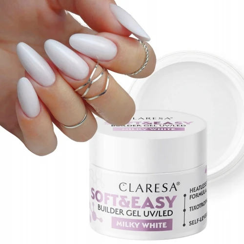 Claresa Soft&Easy Milky White 45 g żel budujący