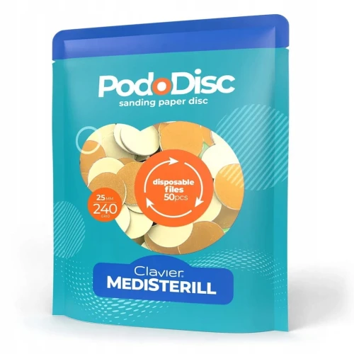 Nakładki Wymienne Ścierne Do PodoDisc 25mm #240 - 50 sztuk