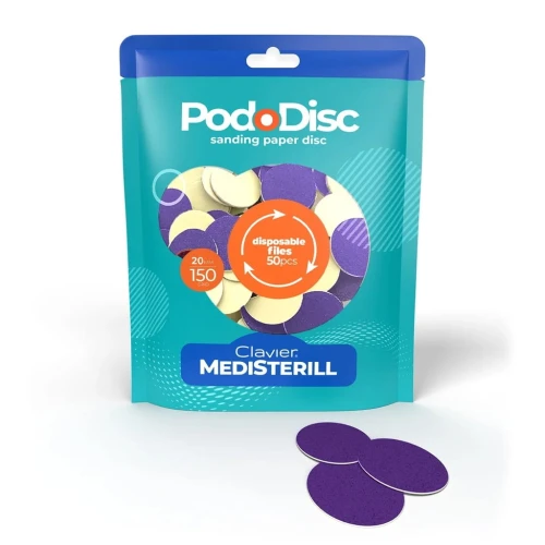 Nakładki wymienne ścierne do pododisc 20mm #150 - 50 sztuk