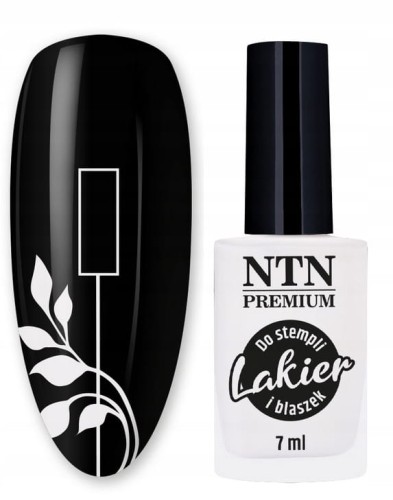 Lakier do stempli i blaszek NTN Premium BIAŁY 7ml Nr 58