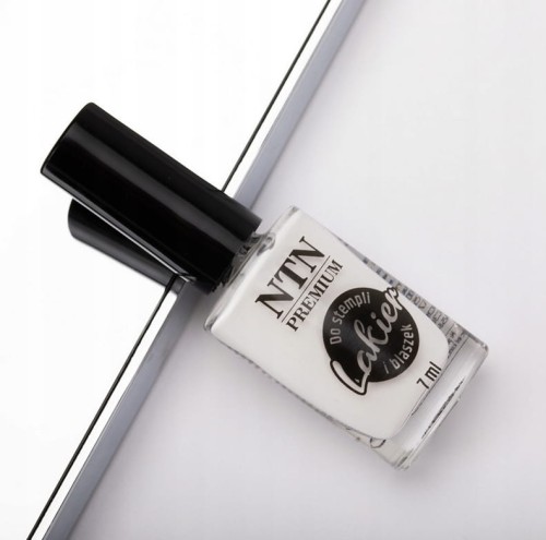 Lakier do stempli i blaszek NTN Premium BIAŁY 7ml Nr 58