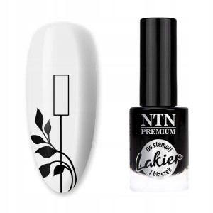 Lakier do stempli i blaszek NTN Premium CZARNY 7ml Nr 99
