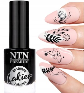 Lakier do stempli i blaszek NTN Premium CZARNY 7ml Nr 99