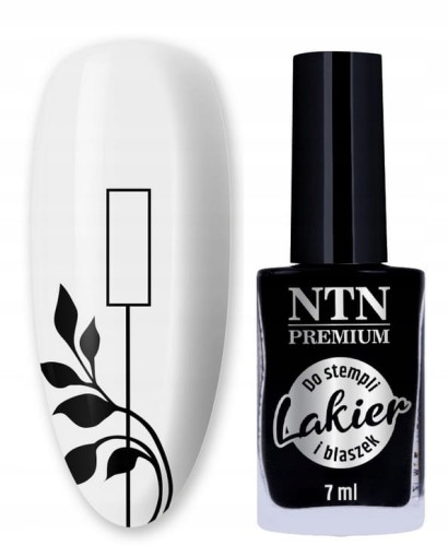 Lakier do stempli i blaszek NTN Premium CZARNY 7ml Nr 99