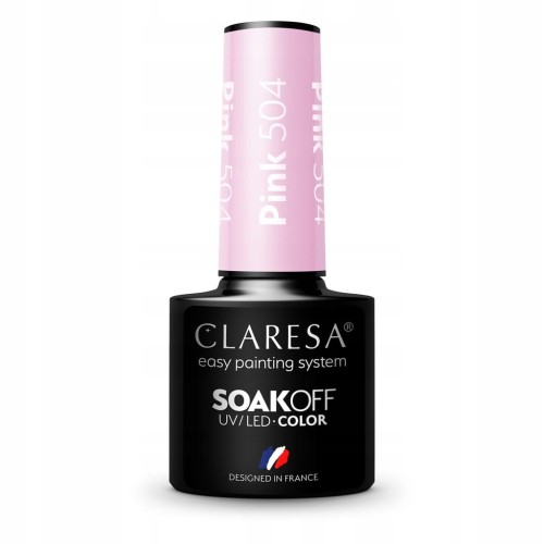 CLARESA LAKIER HYBRYDOWY PINK 504 5 g