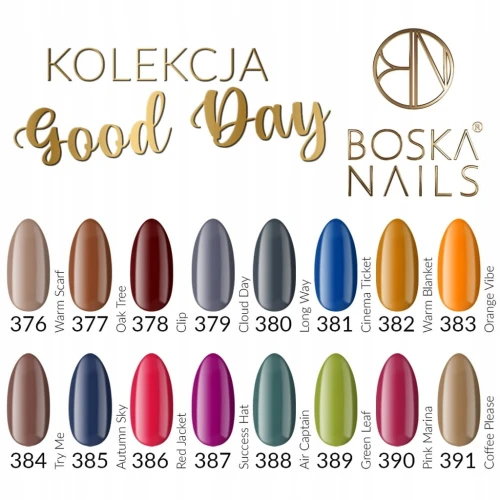 Lakier Hybrydowy Boska Nails NO 379 CLOUDY DAY