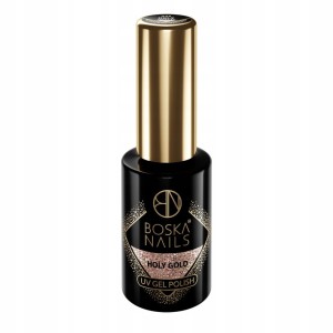 LAKIER HYBRYDOWY Z DROBINKAMI HOLY GOLD NO 445 6 ML BOSKA NAILS