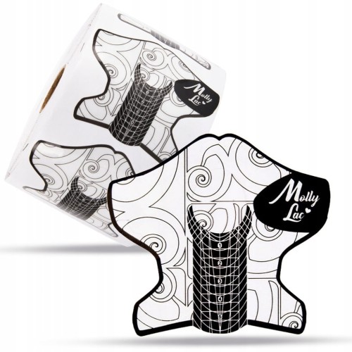 Szablony formy do przedłużania paznokci salonowe do żelu akrylożelu 500 szt