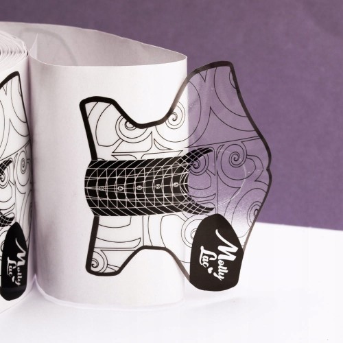 Szablony formy do przedłużania paznokci salonowe do żelu akrylożelu 500 szt