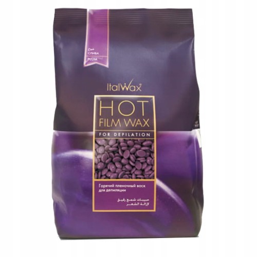 ItalWax Depilacja wosk twardy Plum Śliwka 1kg 1000g