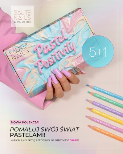 Lakier hybrydowy Saute Nails S294 Misty Blue