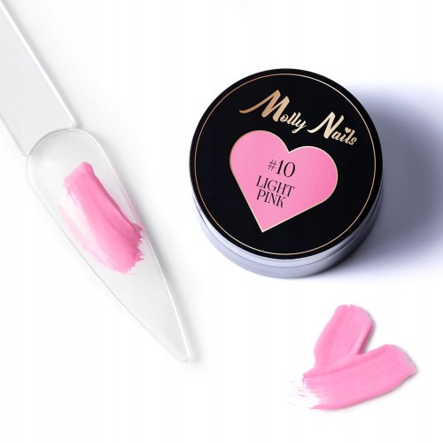 Molly Nails Pro Art nr. 10 pasta do zdobień różowa light pink 5g