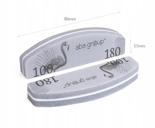 Polerka do rąk Aba Group 100/180 półksiężyc (łódka) szara