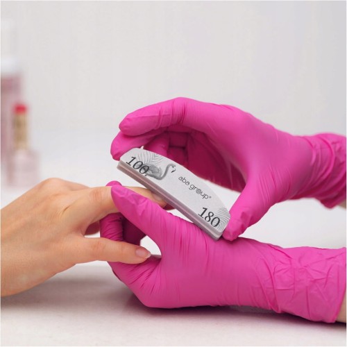 Polerka do rąk Aba Group 100/180 półksiężyc (łódka) szara