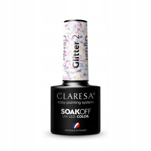 CLARESA LAKIER HYBRYDOWY GLITTER 2 5 g