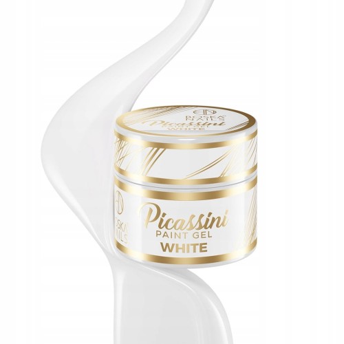 Boska Nails Żel Do Zdobień Paznokci Paint Gel Picassini 5ml White Biały