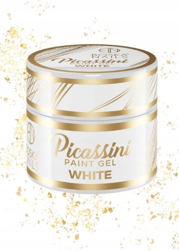 Boska Nails Żel Do Zdobień Paznokci Paint Gel Picassini 5ml White Biały
